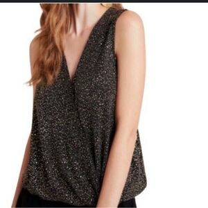 Liverpool Black and Gold Sparkle Blouse